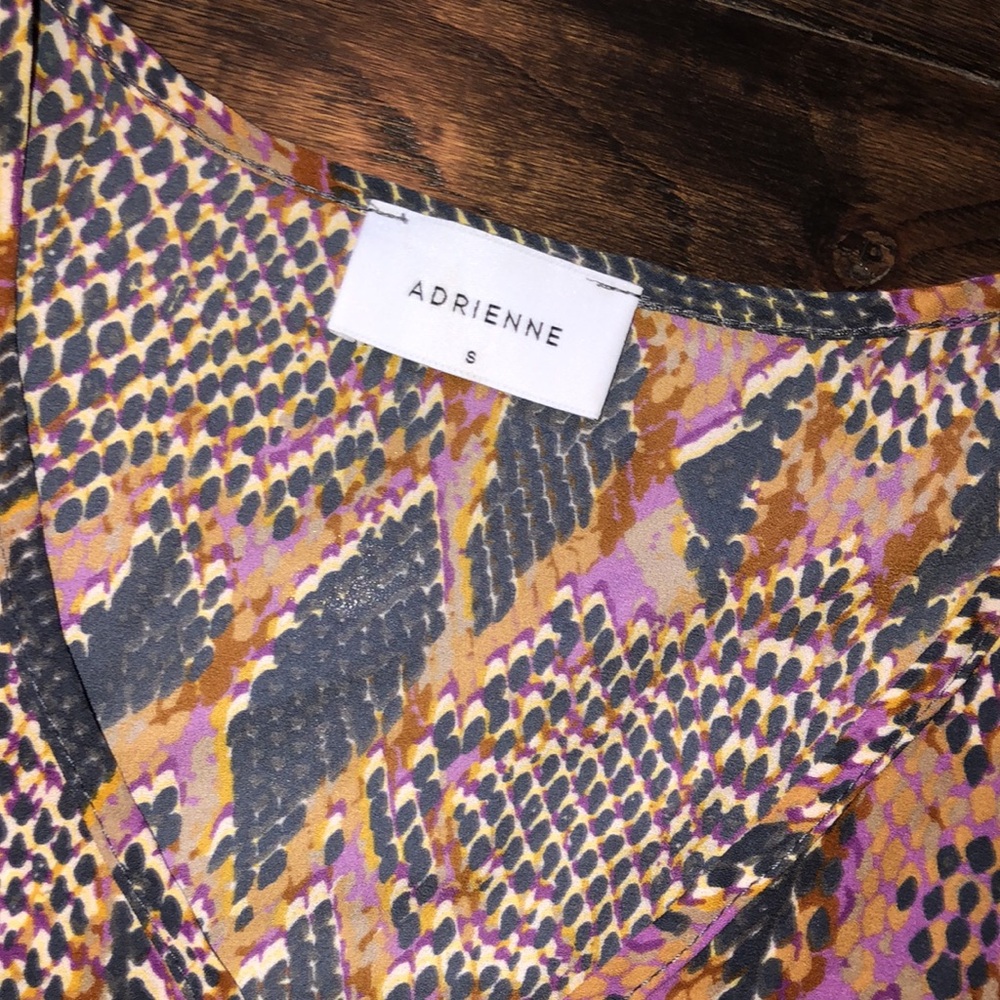 Adrienne Python Print Top Size Small - image 3